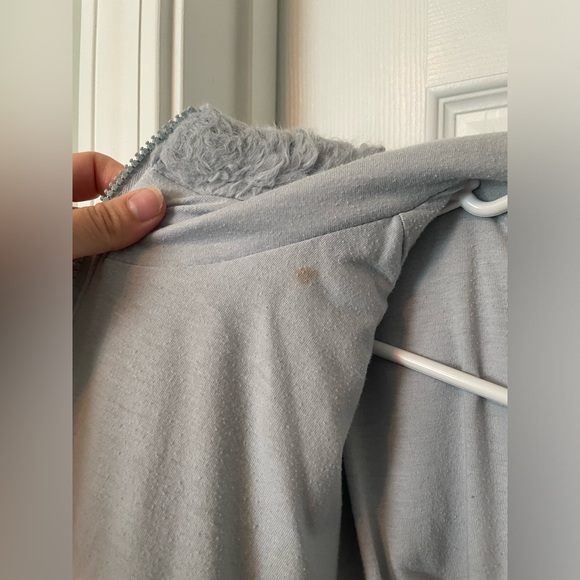 BDG (Urban Outfitters) hooded, cropped teddy jacket. Sherpa. Zip-up. - Picture 7 of 7